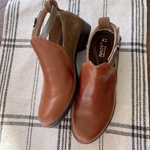 Quality leather Naot Women's Kamsin Bootie short - Maple Brown / Antique Brown